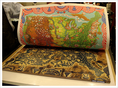 America the Beautiful Woodcut Print by Tugboat Printshop