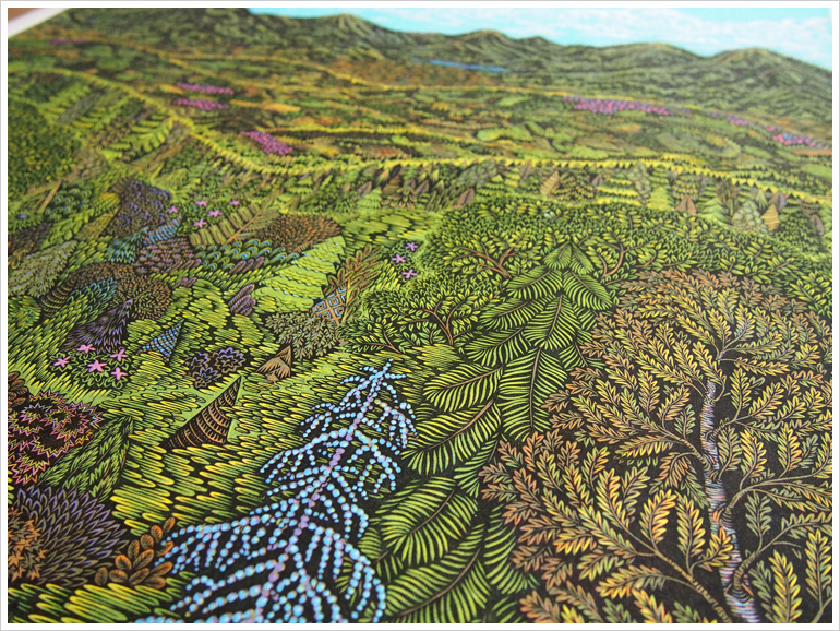 "OVERLOOK" Woodcut Print by Tugboat Printshop