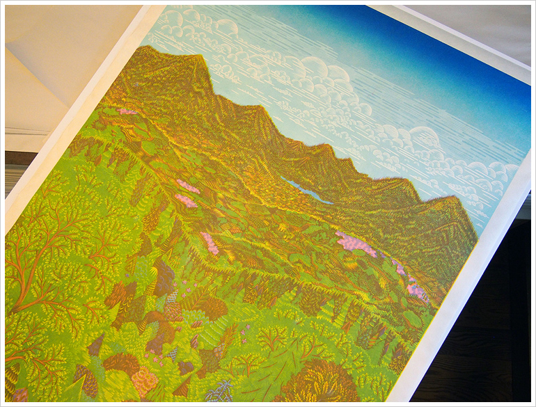 Printing the "OVERLOOK" Woodcut by Tugboat Printshop