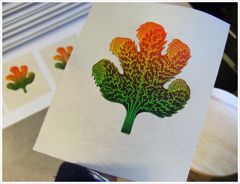 Proofing "TURNING LEAF" in color