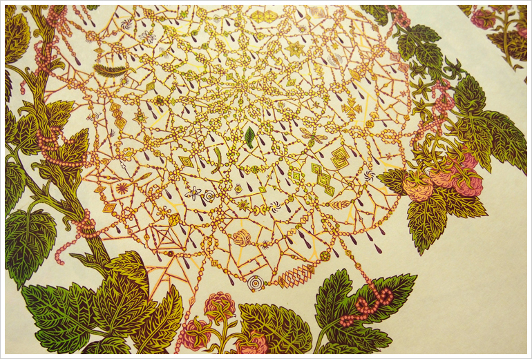 Printing Color "WEB" Woodcut Print, Woodblock Print | Valerie Lueth, Tugboat Printshop